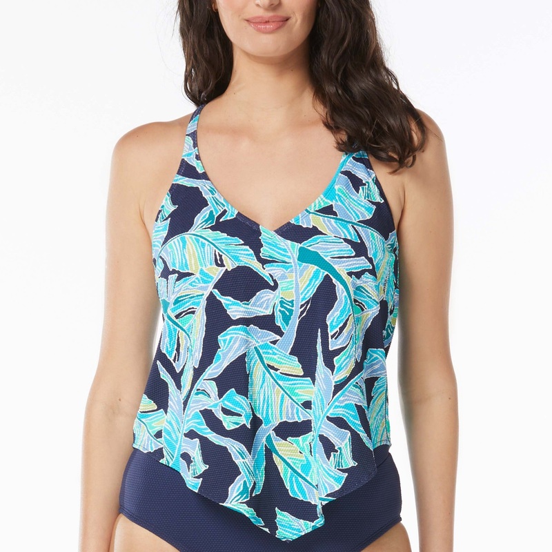Seaglass Palm Scarf Tankini – H2D566 – Admiral