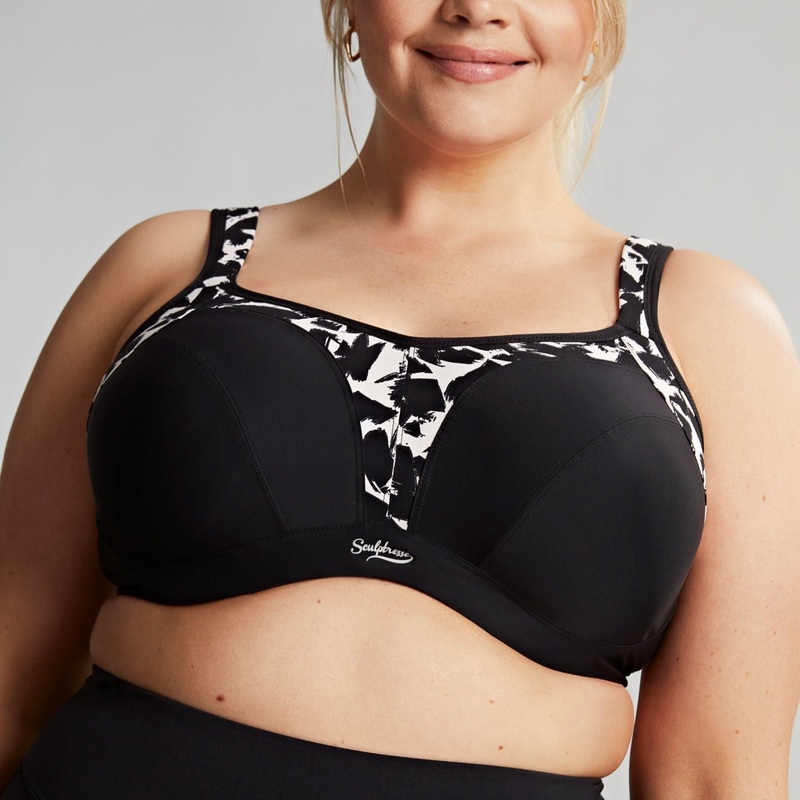 Wired Non Padded Sports Bra – 9441 – Mono Print