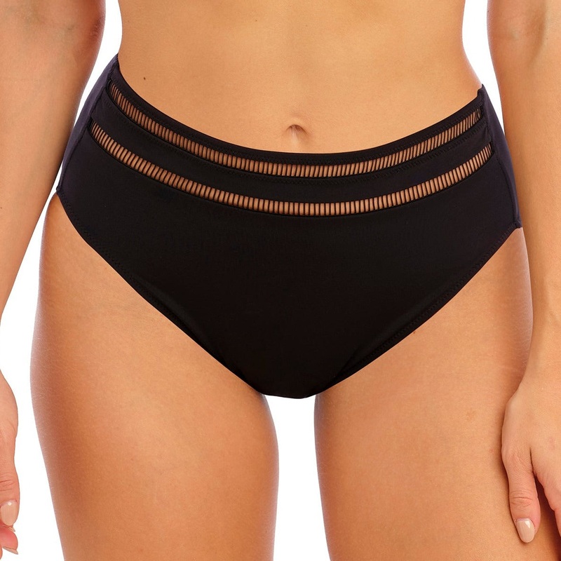 East Hampton Black High Waist Bikini Brief – FS502878 – Black