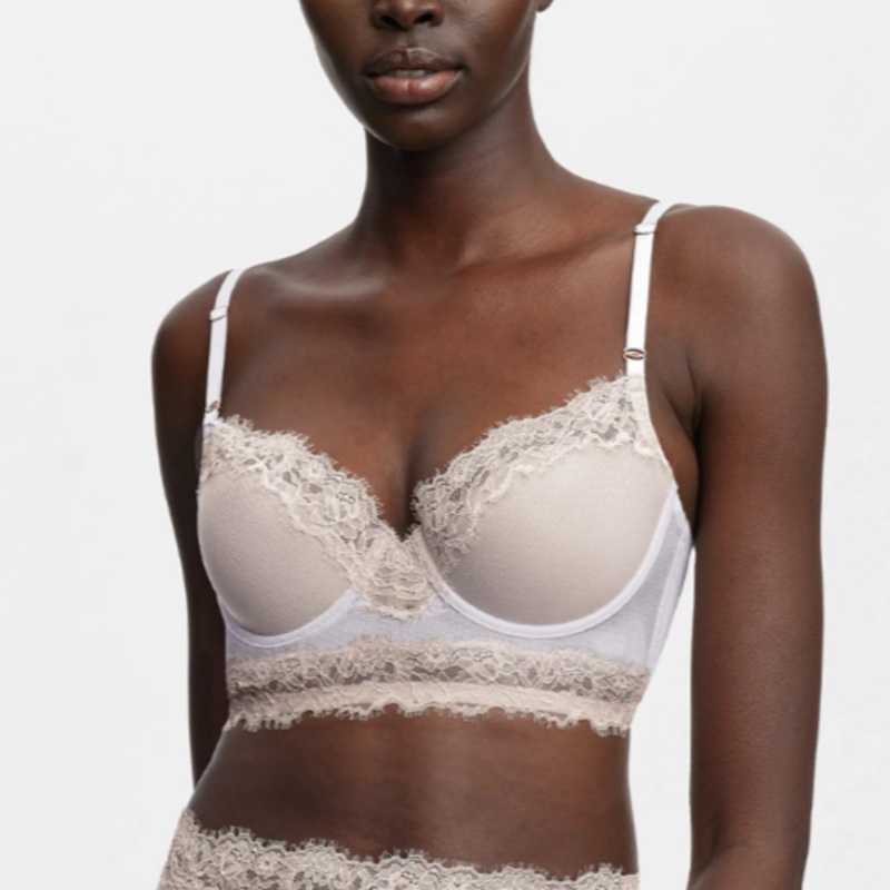 Entice Longline Lightly Lined Bra – 321240  – White