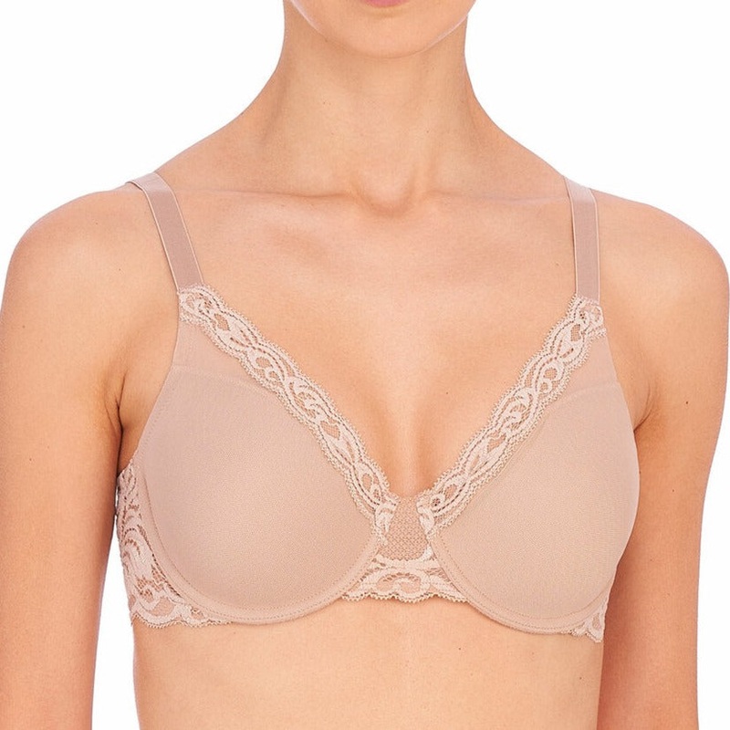Feathers Full Figure Underwire Bra – 741299 – Cafe