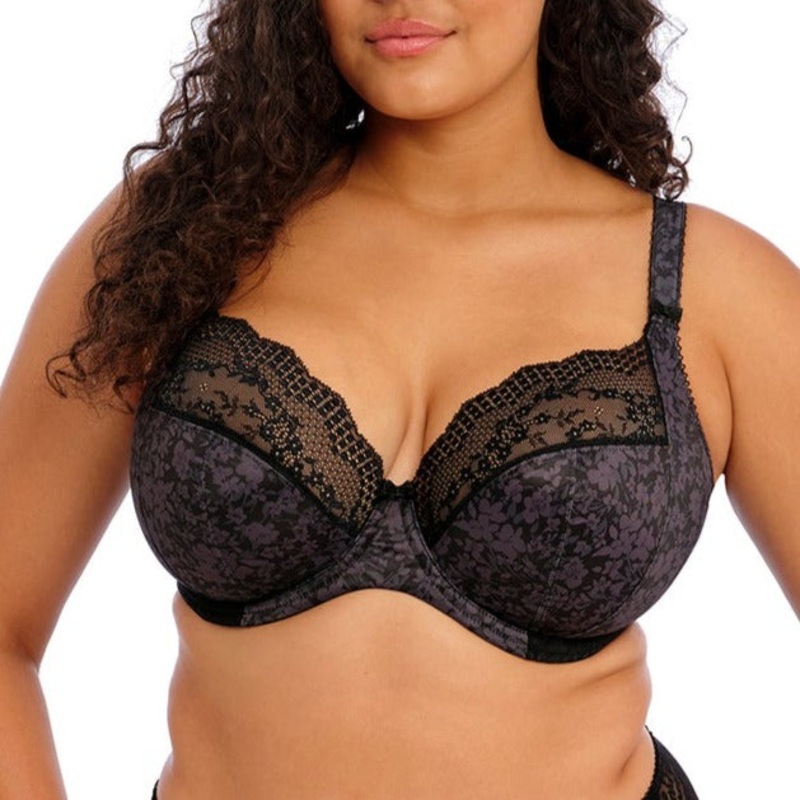Lucie Underwire Plunge Bra – EL4490 – Jet Black