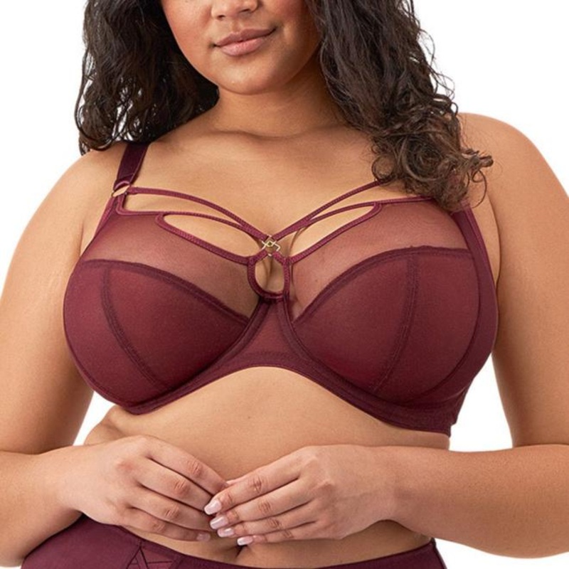 Sachi Underwire Plunge Bra – EL4350 – Cabernet