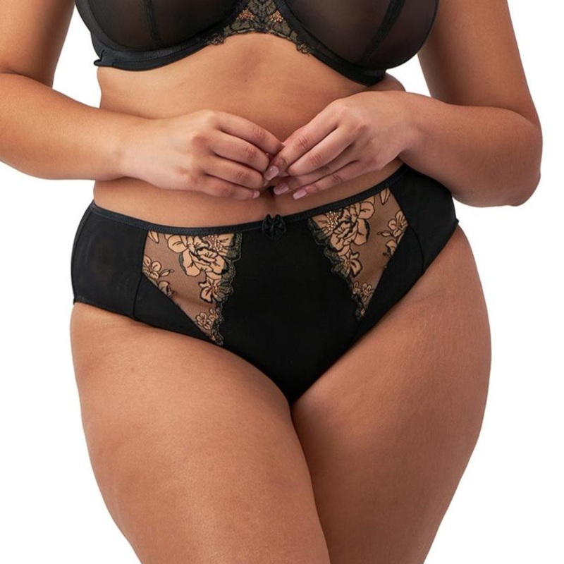 Teagan High Leg Brief – EL302653 – Black