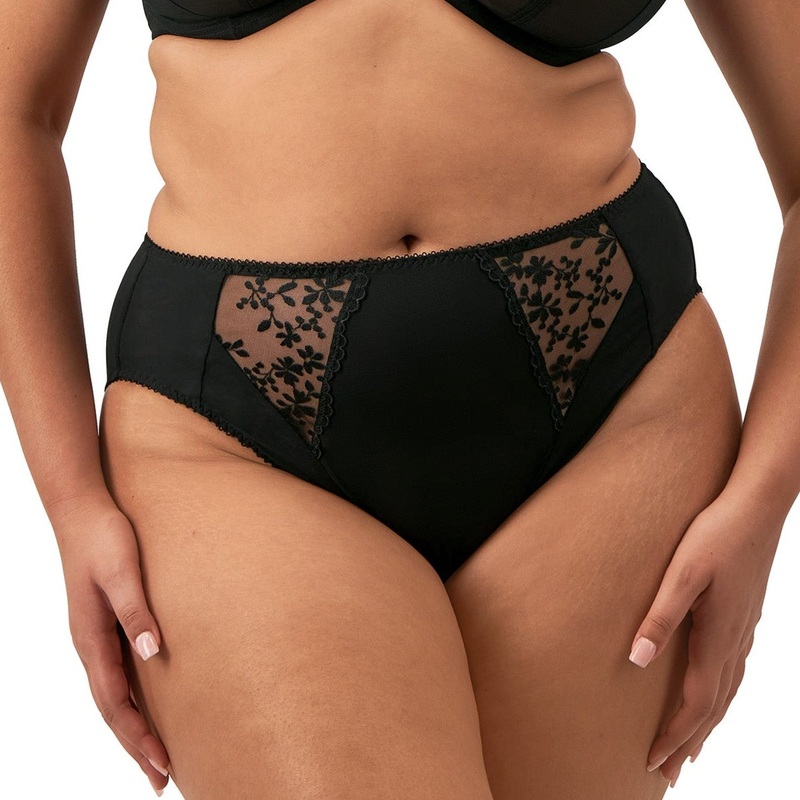 Zarla Black High Leg Brief – EL302553
