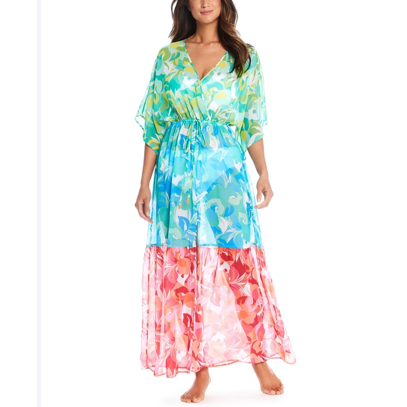 Chiffon Coverup Dress – RBSE24855X – Multi