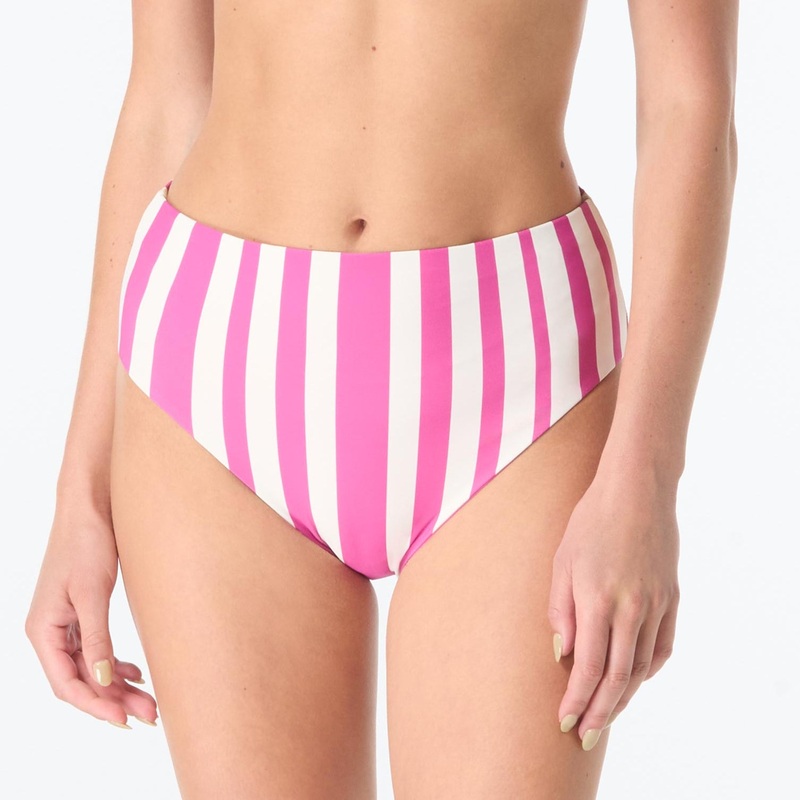Verso High Waist Reversible Bikini Bottom – U1D289 – Pink Sorbet