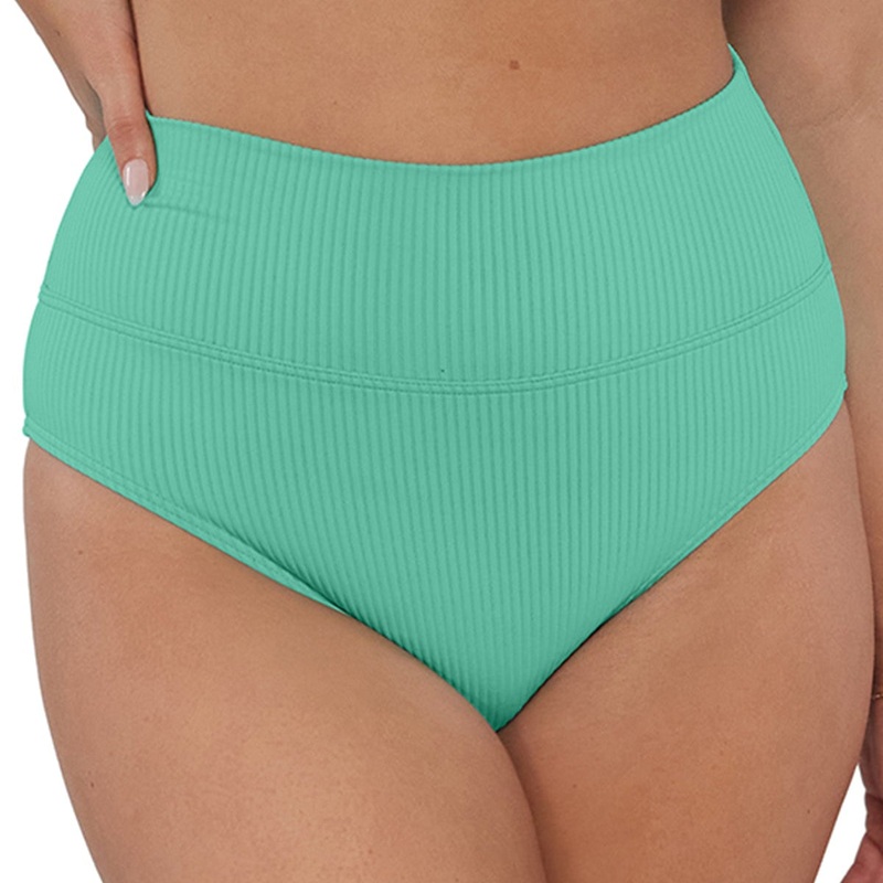 Hannah High Waist – 33B – Aqua Mist Sandbar Rib