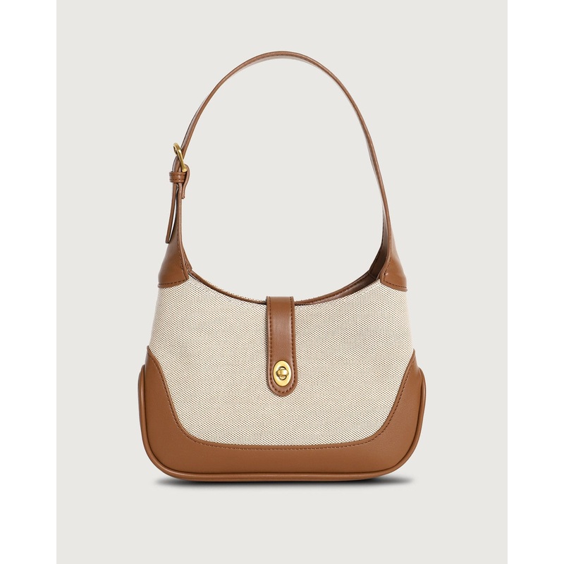 The Color Block Twist Lock Hobo Bag