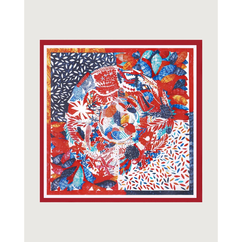The Red Oil Painting Square Scarf