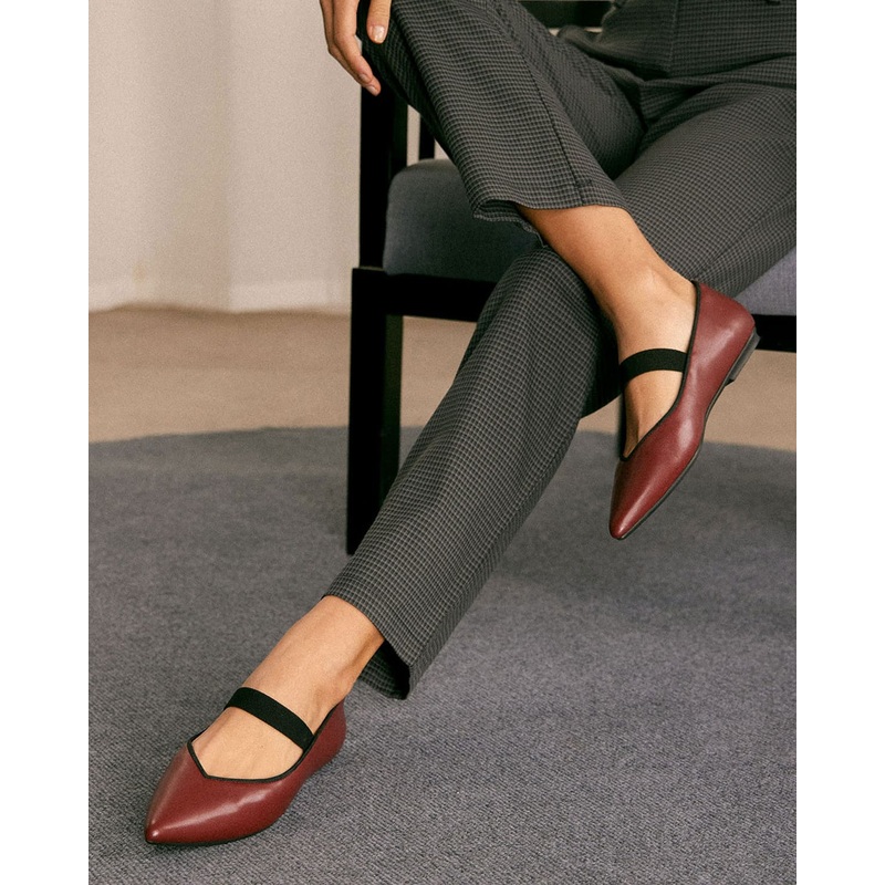 Enfiis Microfiber Mary Jane Shoes