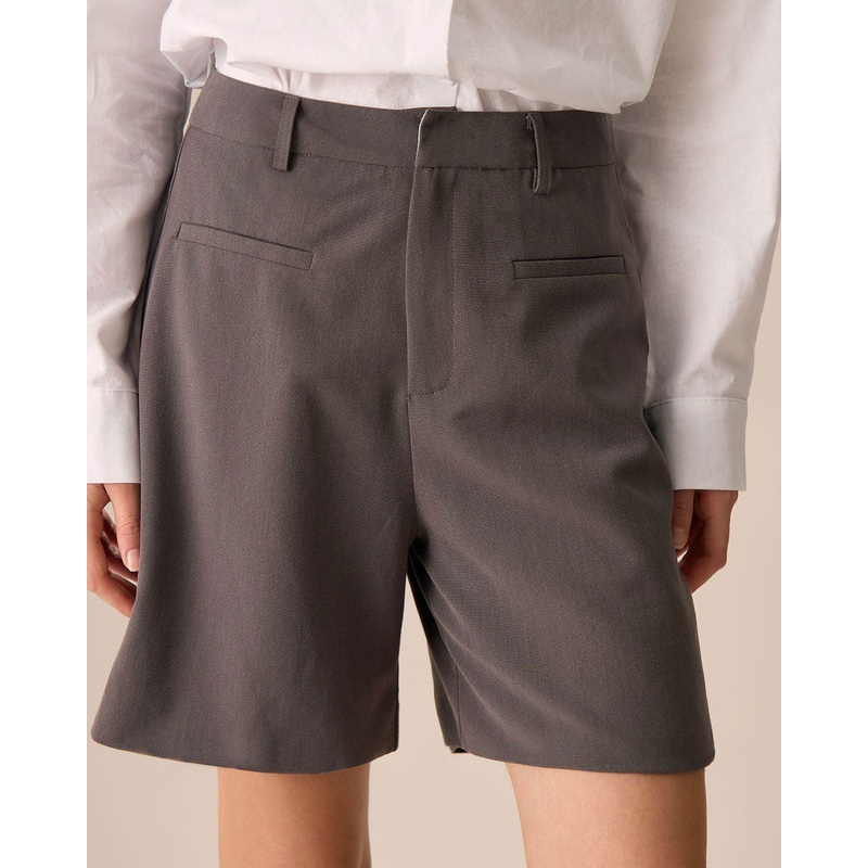 Women’s Coffee Pocket Wide-leg Shorts