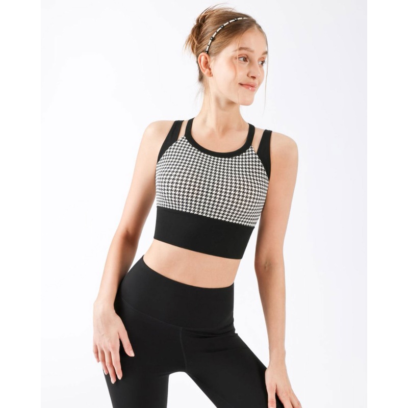 Black X-Cross Yoga Camis  – Light Support
