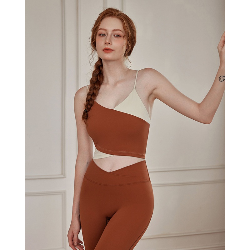 Brown Contrast Camis – Medium Support
