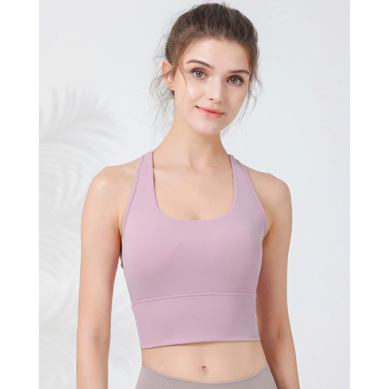 Pink I-back Yoga Tank Top – Light Support