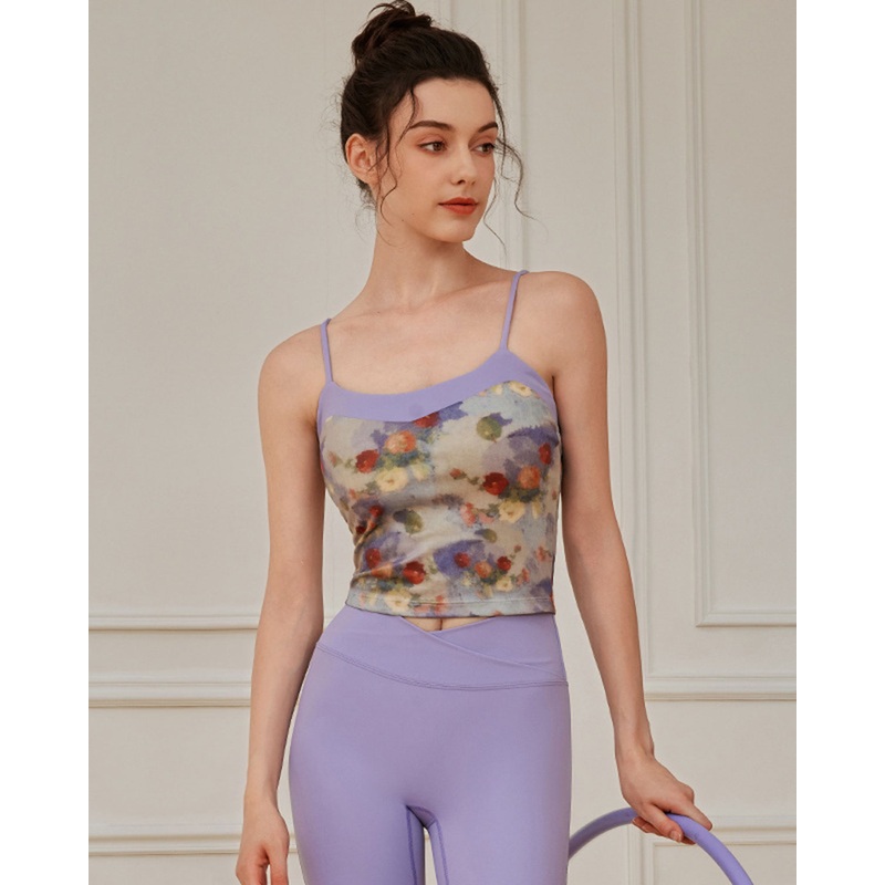 Purple Floral Camis – Medium Support