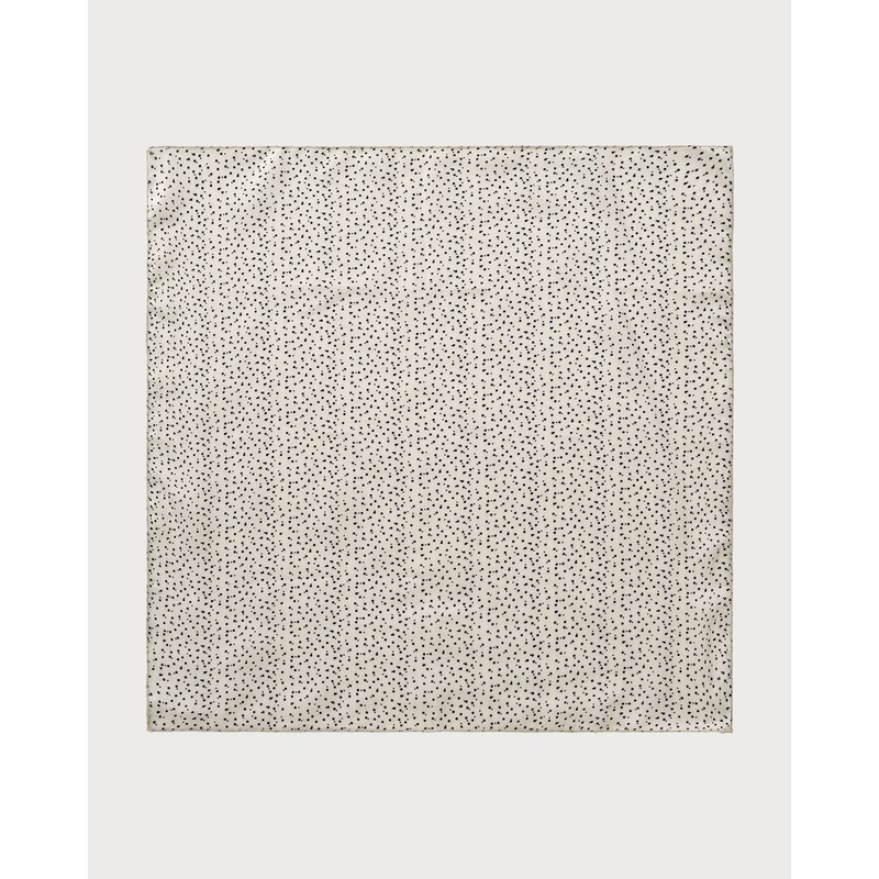 Beige Linen Square Scarf