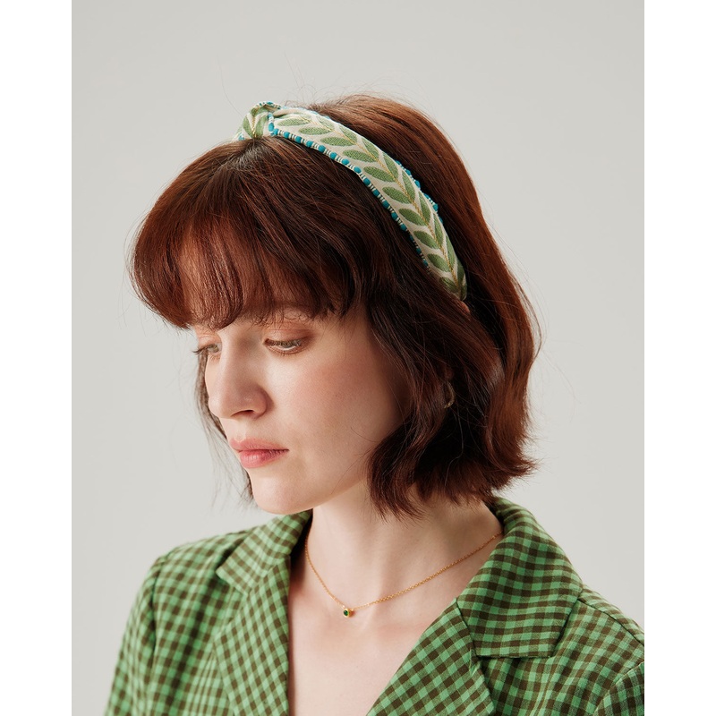 Green Floral Headband