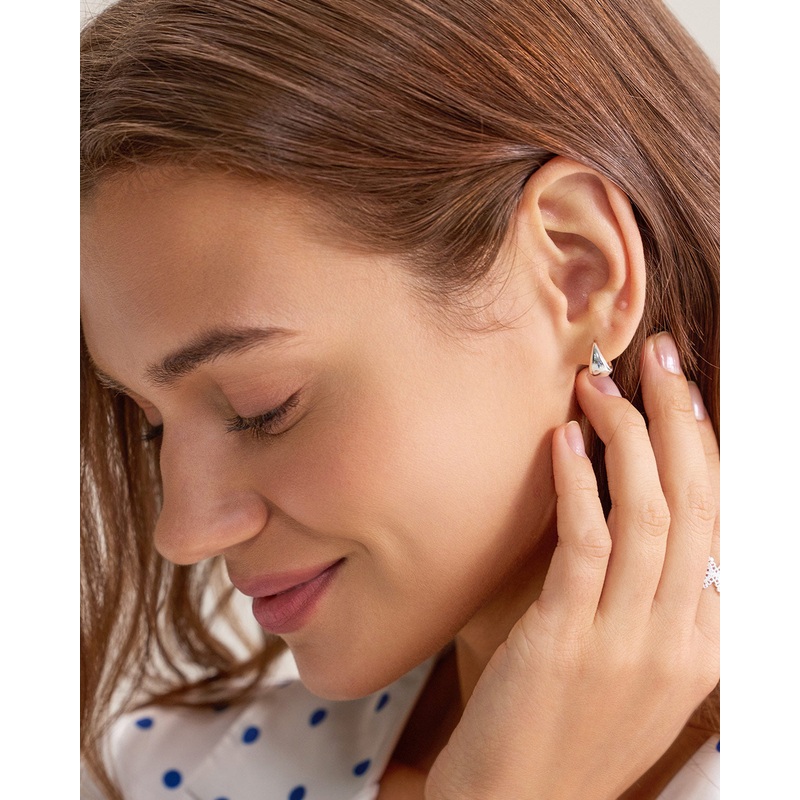 Metal Droplet Earrings