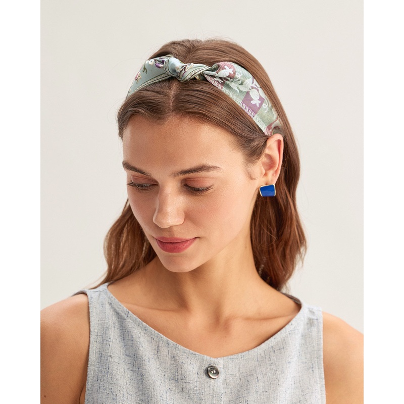 Blue Floral Headband