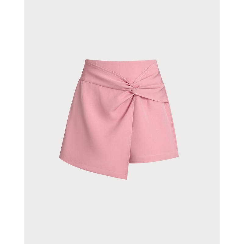 Pink Irregular Skorts