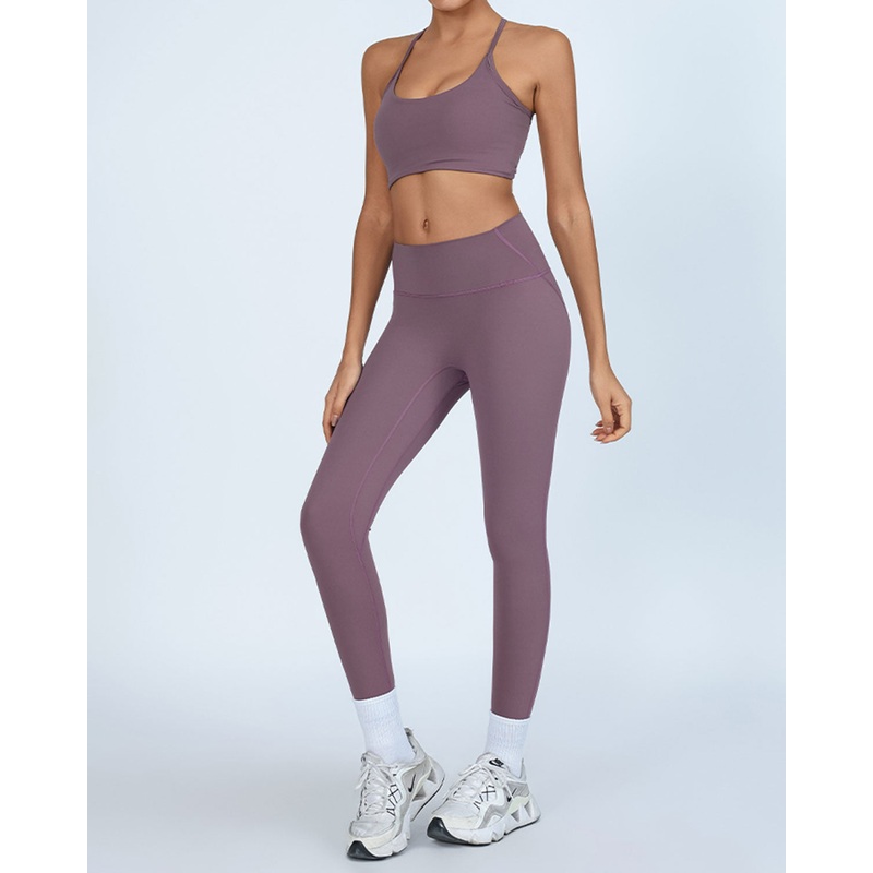 Purple High Stretch Yoga Leggings