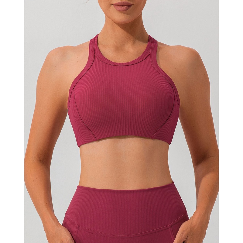 Red I-back Yoga Tank Top