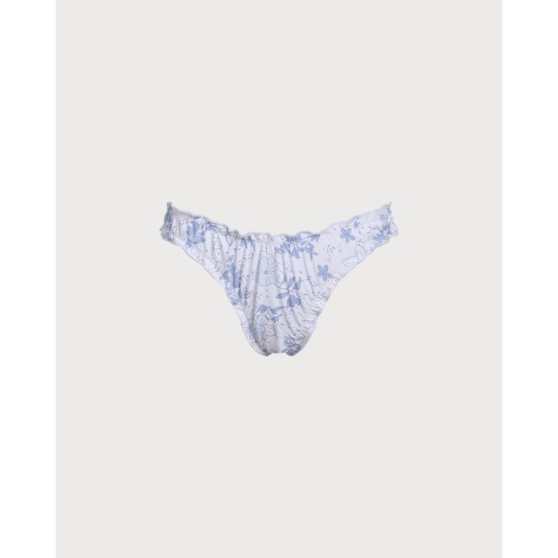 Blue Floral Tankini Bottoms