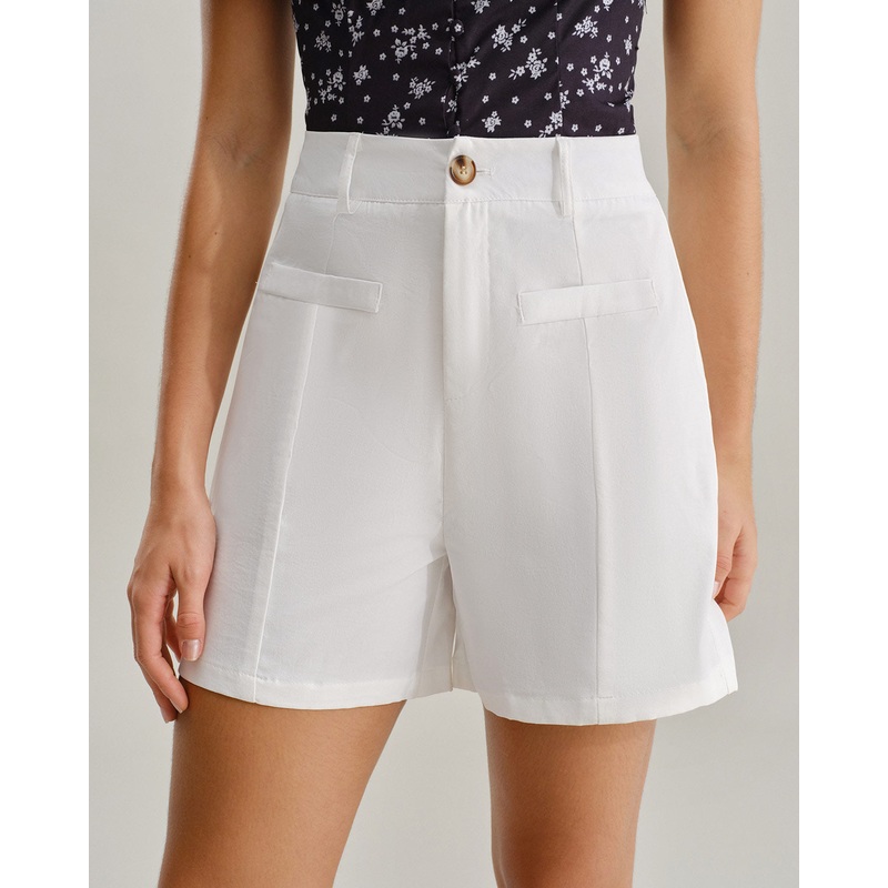 White Pocket Shorts
