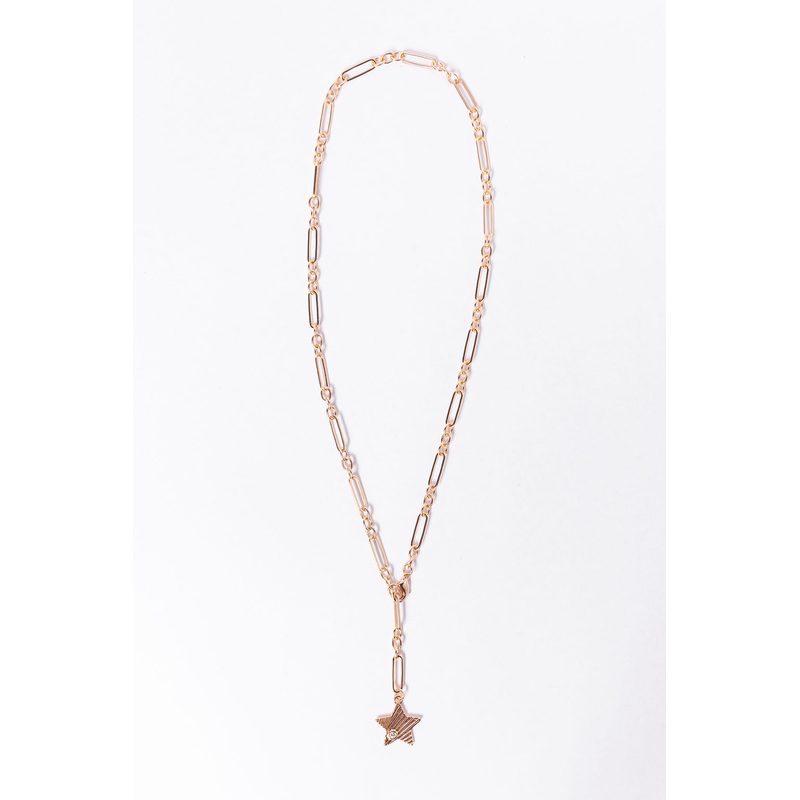 Star Dangle Gold Necklace