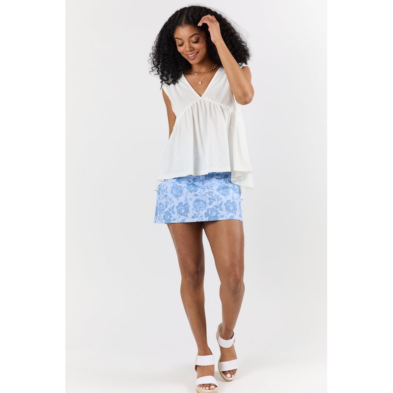 Treasured Times White Oversized Knit Top