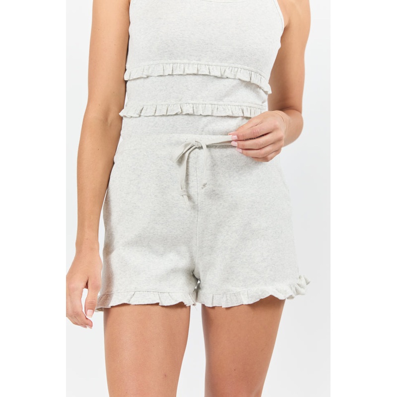 Peaceful Rest Ruffle Knit Shorts