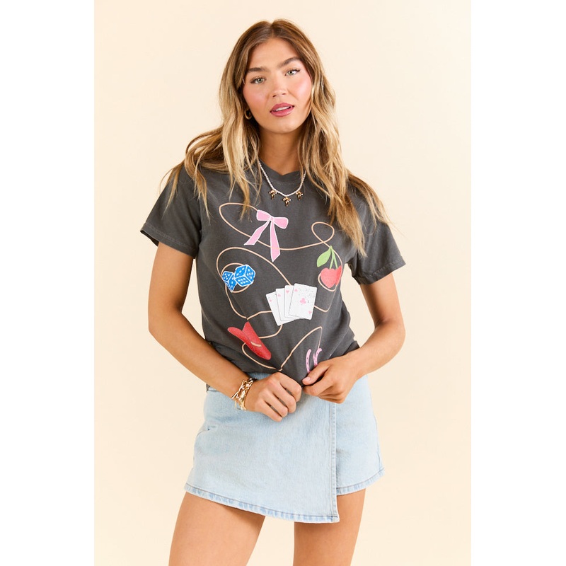Cowgirl’s Favorites Grey Graphic Tee