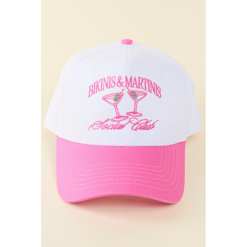 Bikinis & Martinis Pink Trucker Hat
