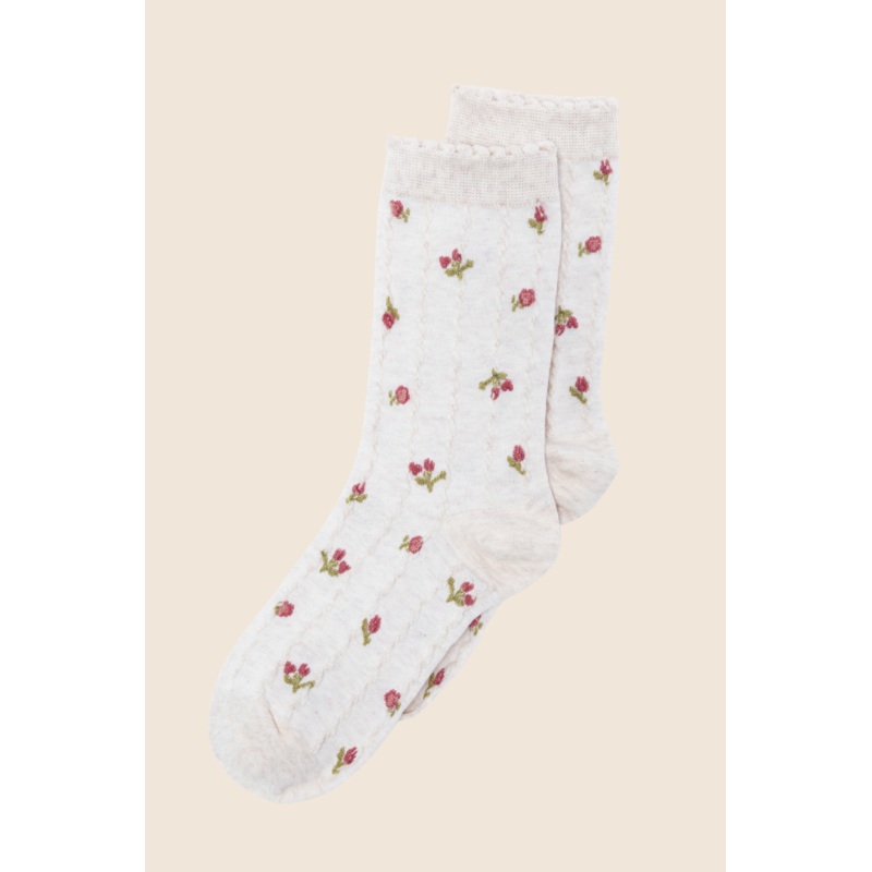Cream Florette Socks