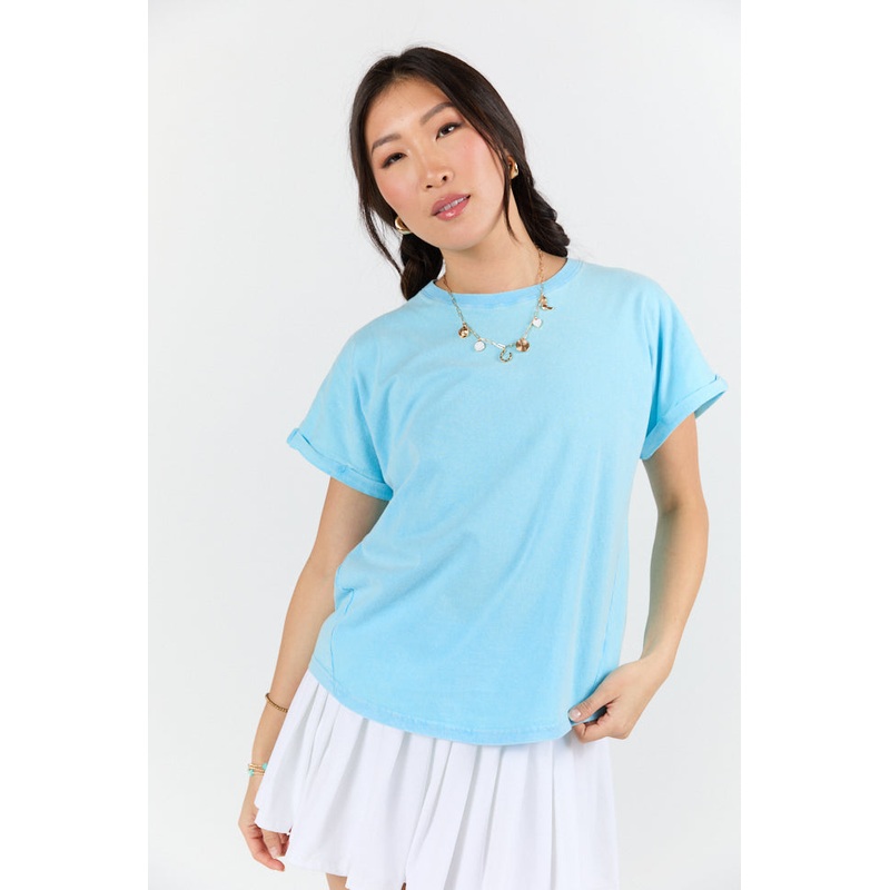 Here You Are Aqua Short Sleeve Tee