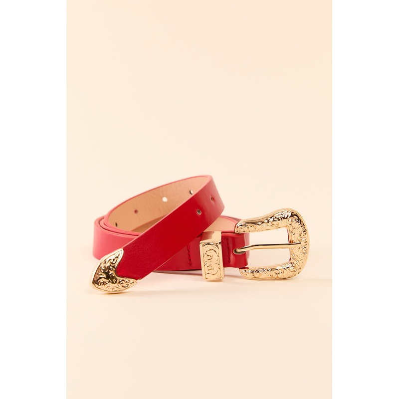 Red Western Belt