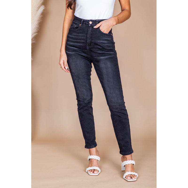 Bianca Black Vintage Straight Leg Jeans FINAL SALE