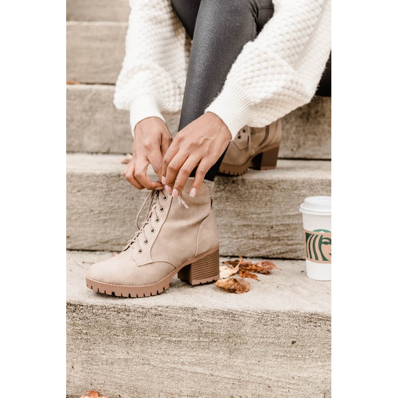Ruth Taupe Booties FINAL SALE