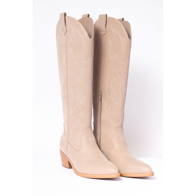 Shania Tan Tall Cowboy Boots