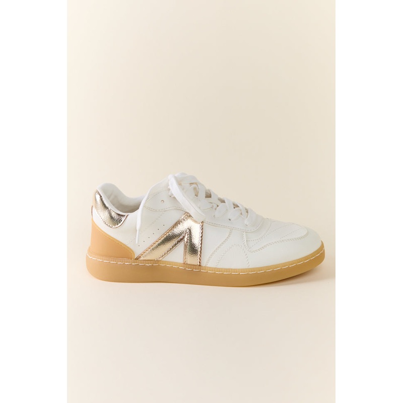 Vesta Metallic Gold Sneakers