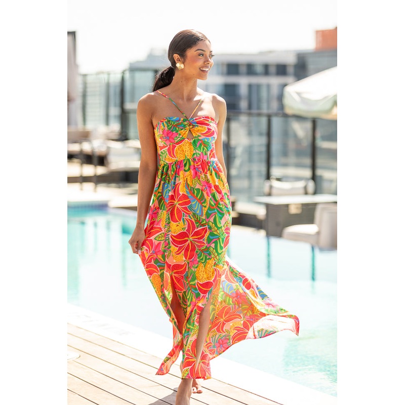 Keep It Floral Pink Printed Dress FINAL SALE
