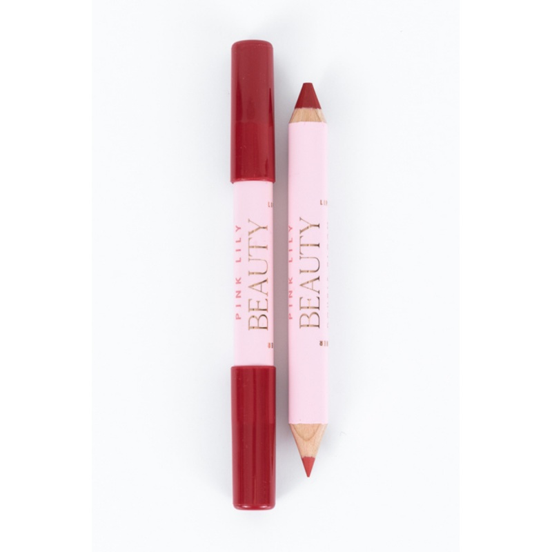 Beauty Double Bloom Dual Lipstick and Lip Liner – Drop Red Gorgeous FINAL SALE