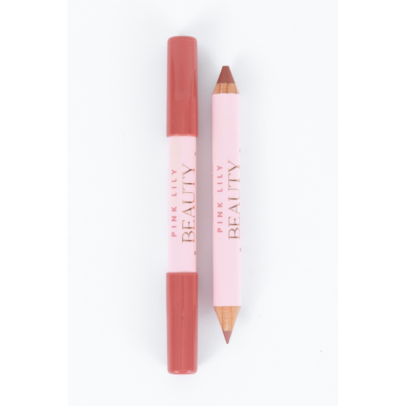Beauty Double Bloom Dual Lipstick and Lip Liner – Rose and Shine FINAL SALE