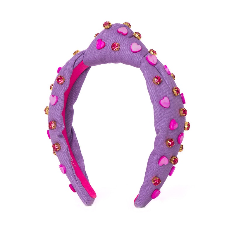 Purple Heart Jeweled Headband FINAL SALE