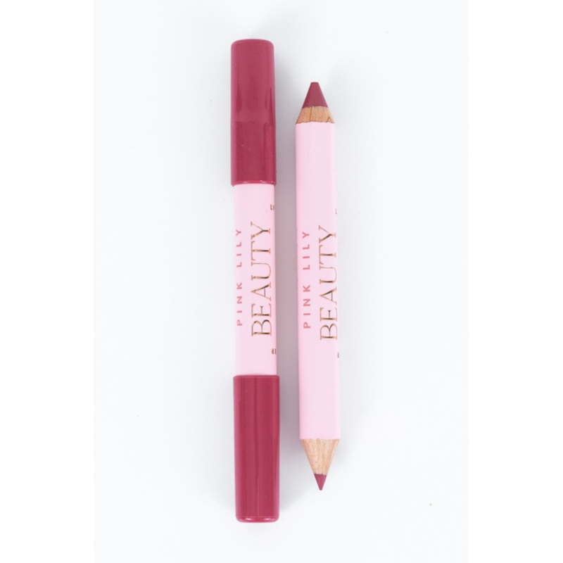 Beauty Double Bloom Dual Lipstick & Lip Liner – Pink Sorbet FINAL SALE