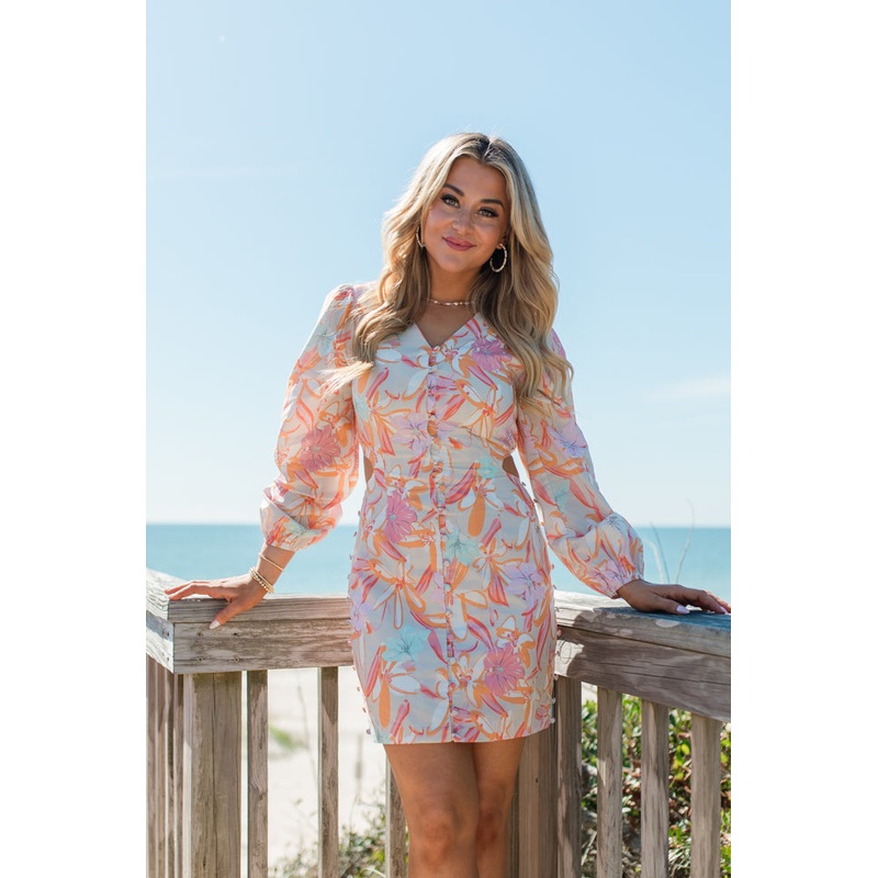 My Fun Side Colorful Cutout Detail Dress FINAL SALE