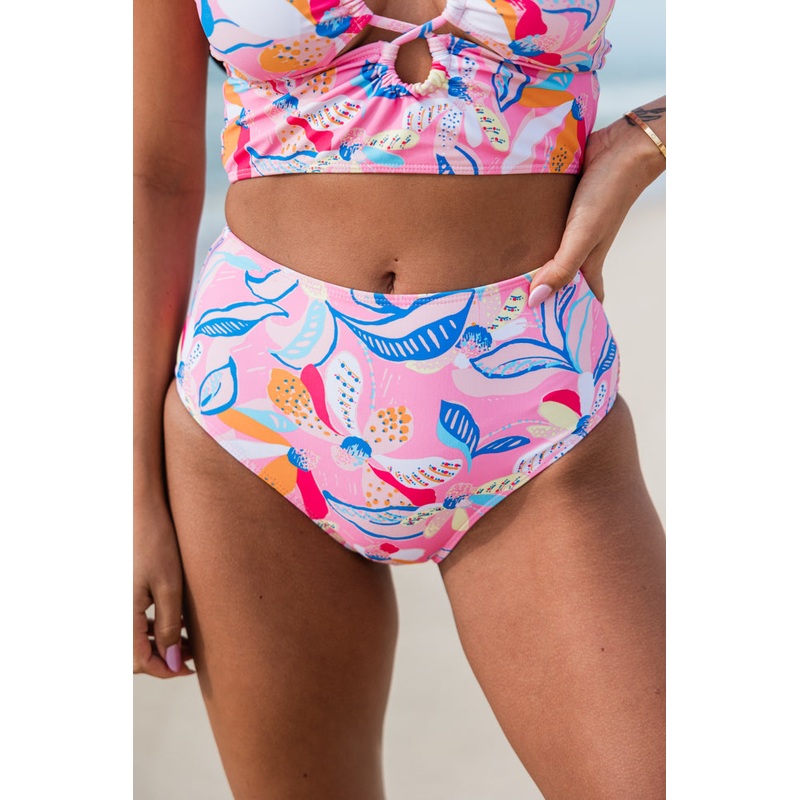 Solo Statement High Waisted Printed Swimsuit Bottom FINAL SALE