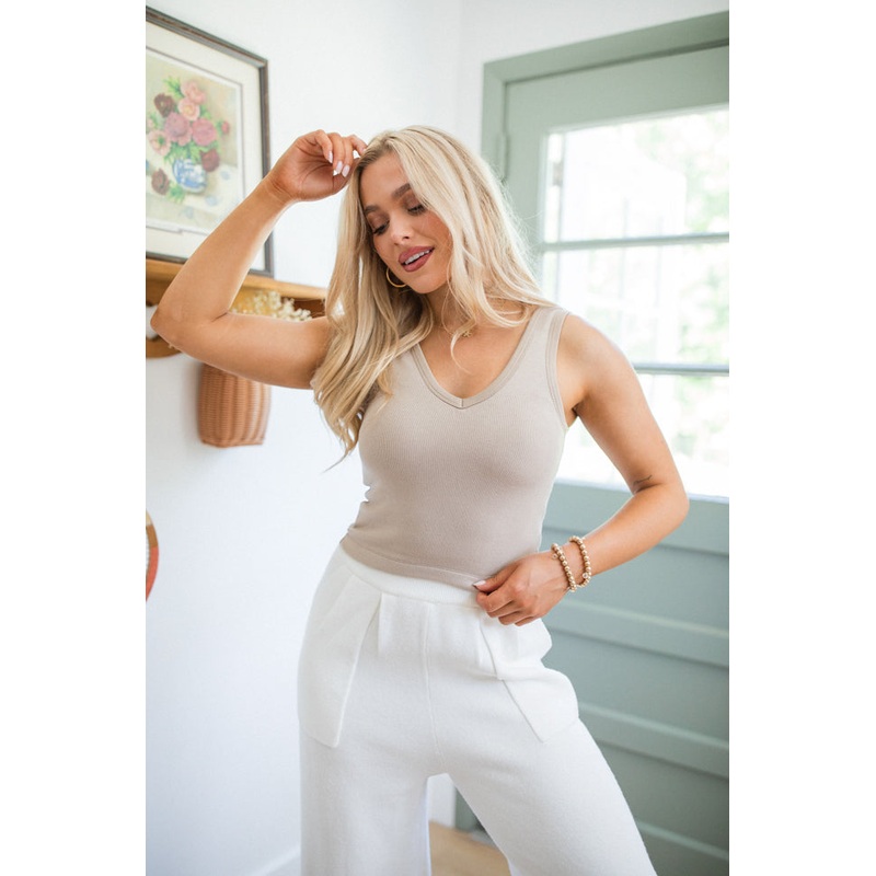 Signature Look Taupe Ribbed Brami