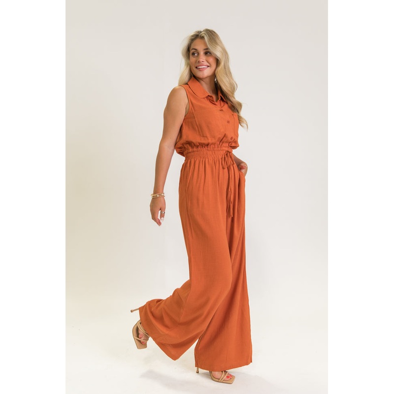 Sadie Grace Terracotta Jumpsuit FINAL SALE